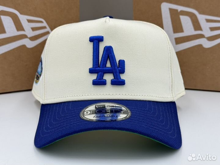 Бейсболка New Era A-Frame LA Dodgers Cream/Blue