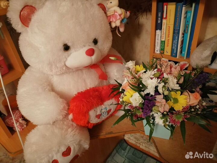 Плюшевый медведь новый