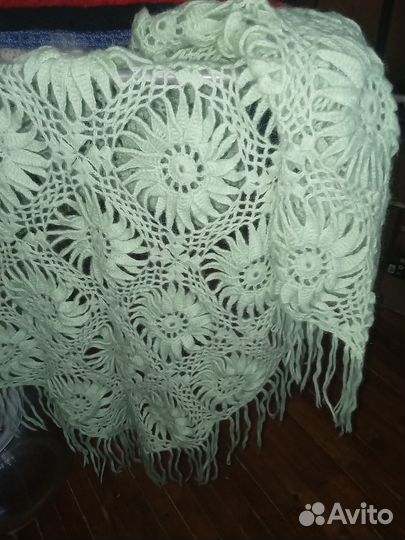 Вяжу сама. теплые ажурные платки