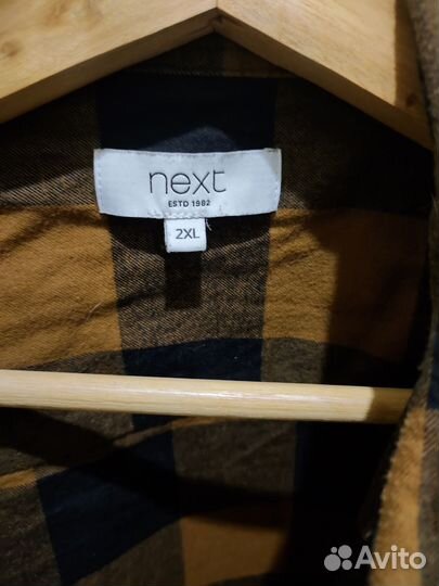 Рубашка в клетку оверсайз next