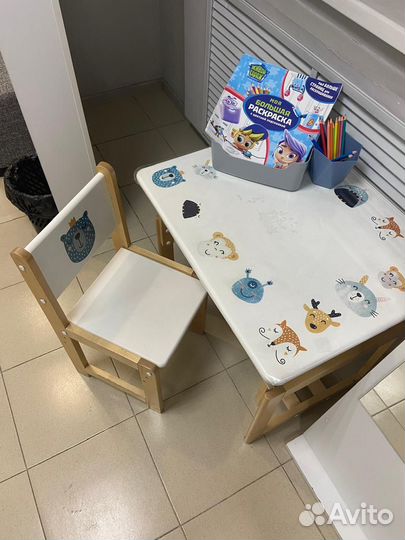 Детский стол и стул