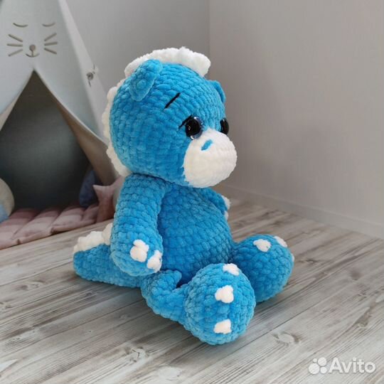 Вязаная мягкая игрушка дракон 