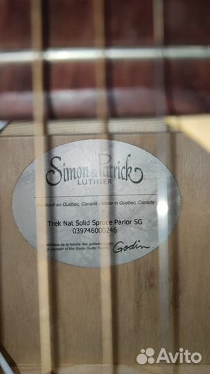 Гитара Simon & Patrick (Канада, Godin) массив