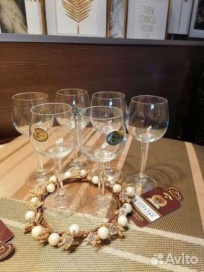 Фужеры, стаканы, хрусталь