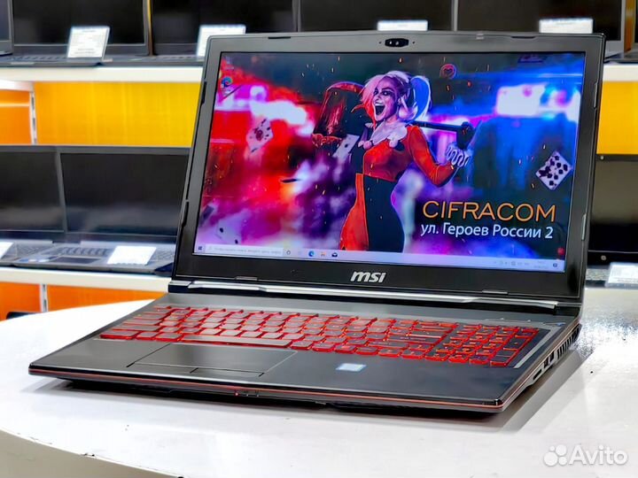 Игровой MSI 15.6''FullCore i7 8Th 16Gb GTX1060 6Gb