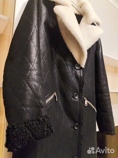 Дубленка женская зимняя длинная