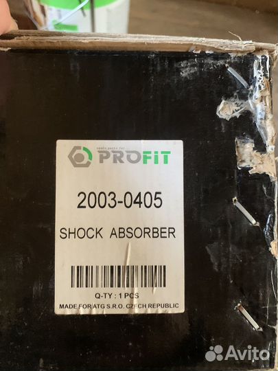 Амортизатор подвески передний VW passat B3/B4