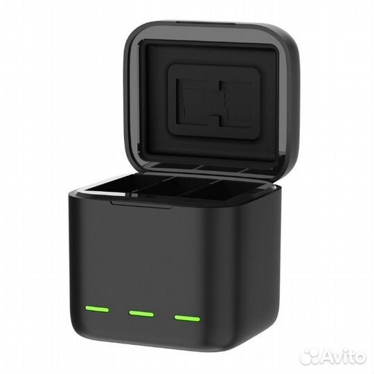 USB Зарядка кейс Telesin для 3-х акб GoPro 9/10