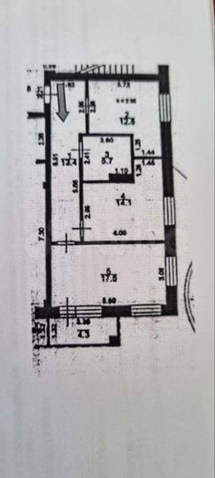 2-к. квартира, 64,5 м², 2/3 эт.