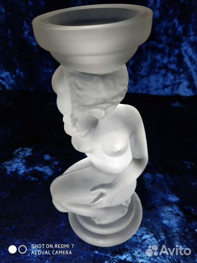 Подсвечники Матовый Хрусталь СССР