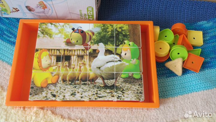 Кубики Cotoons Smoby пазлы сортёр