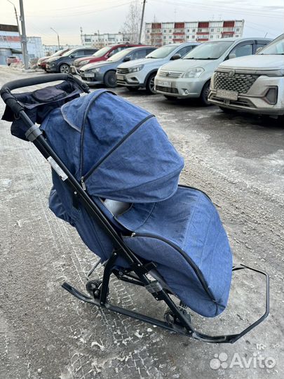 Детские санки коляска