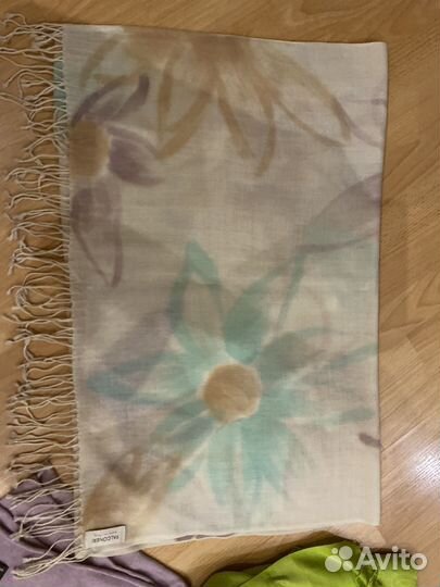 Палантин шелк и кашемир Италия