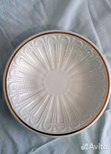 Тарелки зик с рельефным узором 1950гг 6 штук