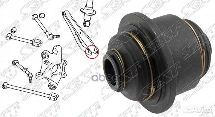 Сайлентблок задней цапфы toyota crown/majesta G