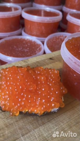 Красная икра кеты