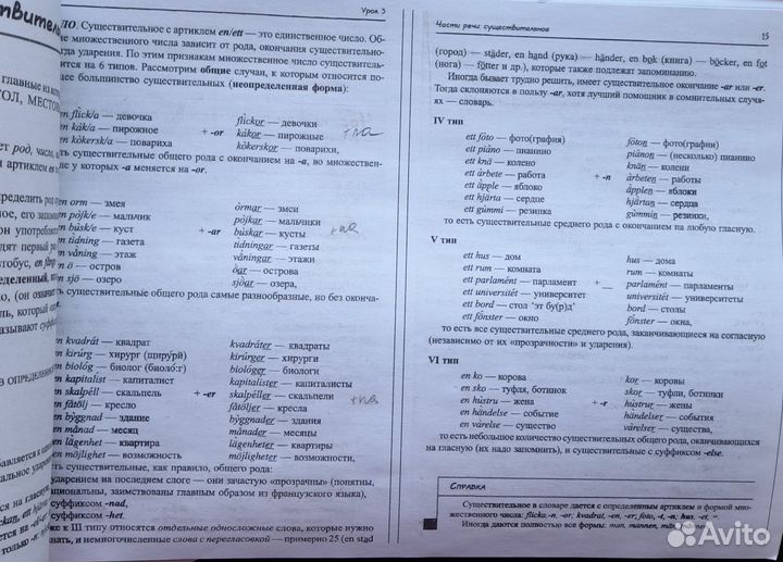 Распечатка учебника Шведский язык
