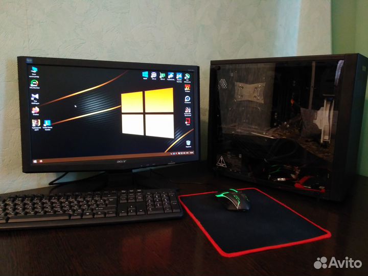 Игровой компьютер с мощной видеокартой RX 580 8 Gb