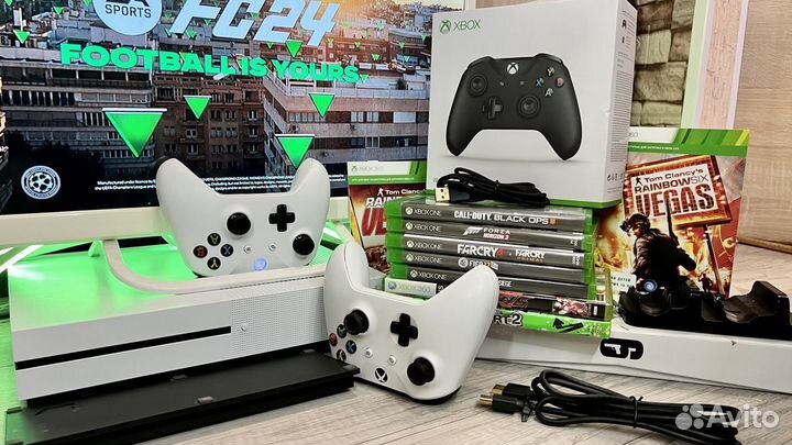 Xbox One S + 947 Игр с гарантией и Доставкой