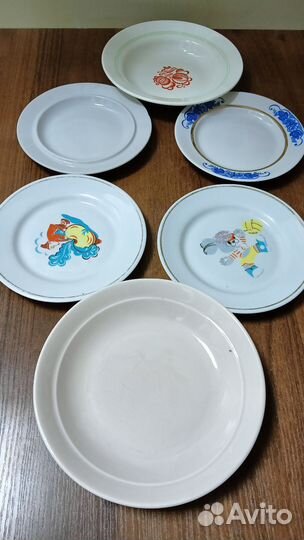 Тарелки разные СССР и кастрюли