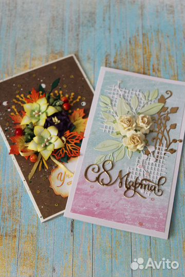 Открытки ручной работы 8 марта