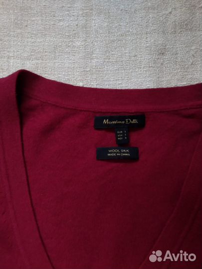 Massimo Dutti новый женский джемпер wool+silk