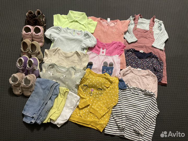 Одежда пакетом для девочки 56-74