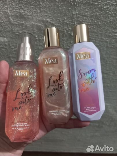 Мист, гель для душа, молочко для тела Mea