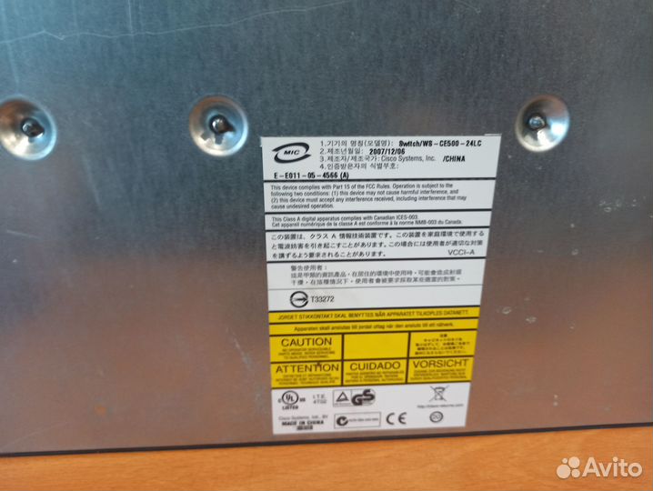 Коммутатор Cisco ws-ce500-24lc