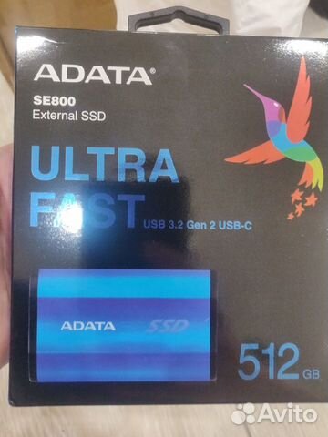 Внешний SSD 512GB, Adata SE800