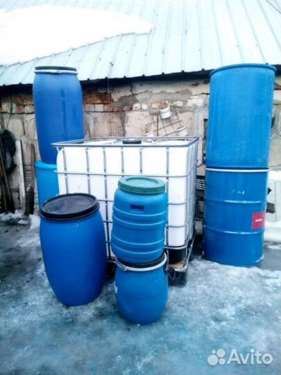 Бочки пластиковые, металлические