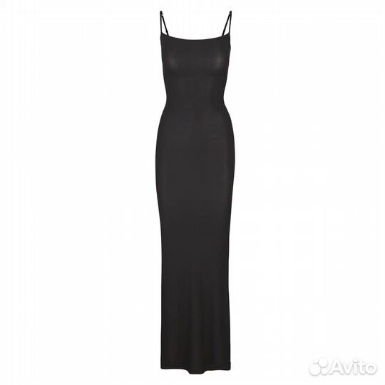 Платье Skims Soft Lounge Long Slip Dress Onyx