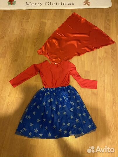 Костюм платье девочка Супергерой HM 6-8 лет