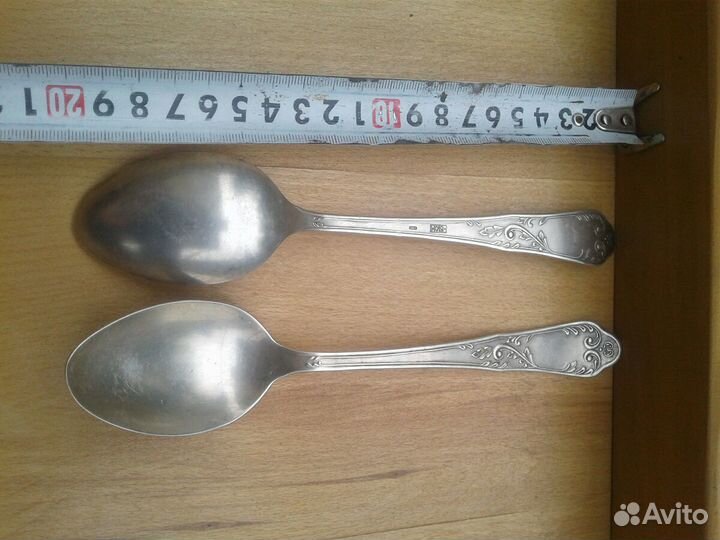 Столовая ложка серебро 875 проба