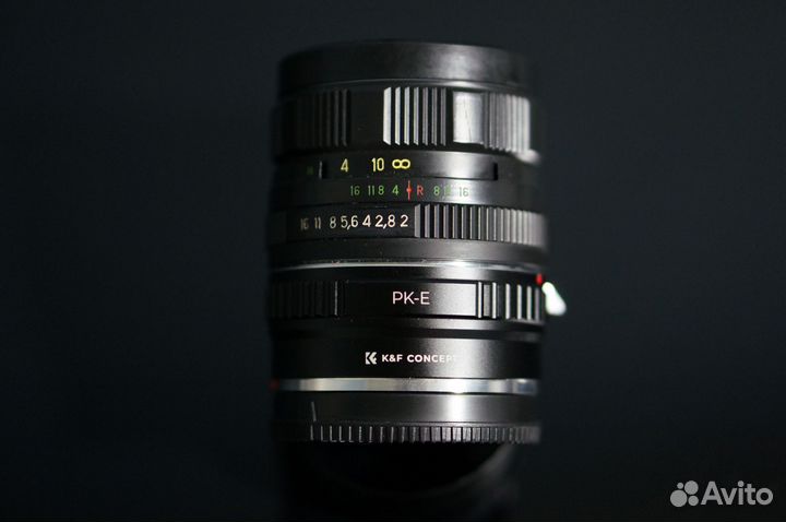 Объектив MC Helios 44k4+ переходник K&F на Sony E