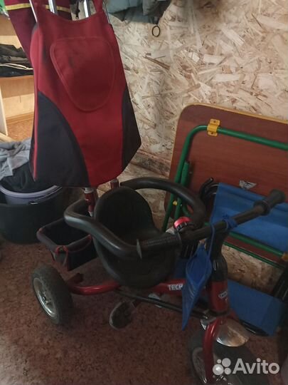 Детский велосипед с родительской ручкой