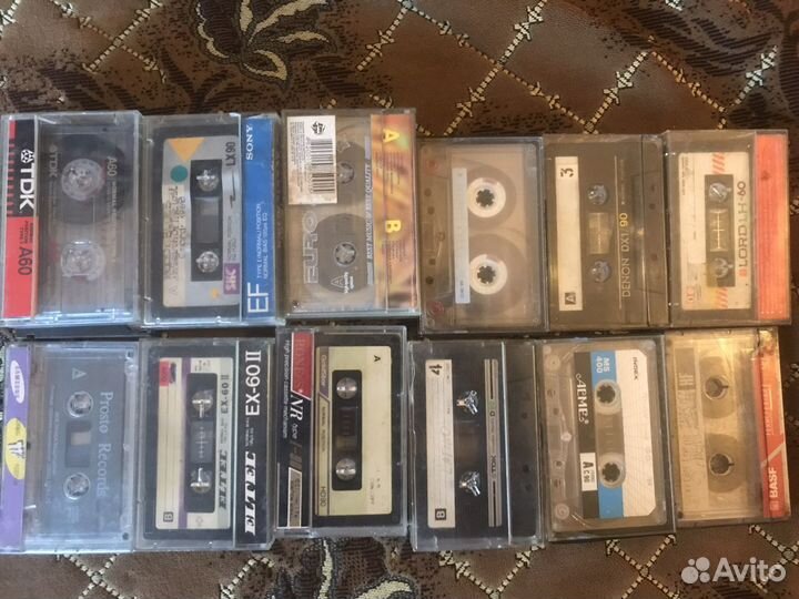 Аудио кассеты с записью рок,попс