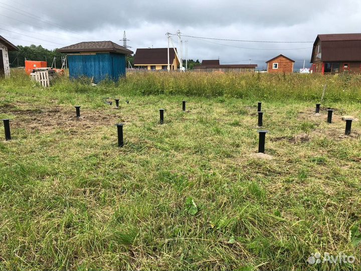 Сваи винтовые 57-108 монтаж установка под ключ