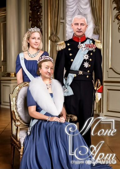 Портрет по фото на холсте