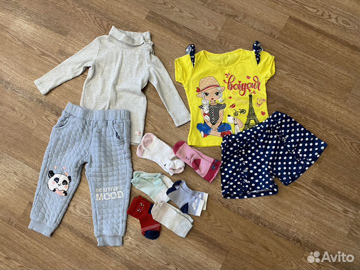 Вещи для девочки пакетом, 92