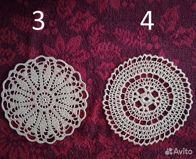 Салфетки вязаные крючком