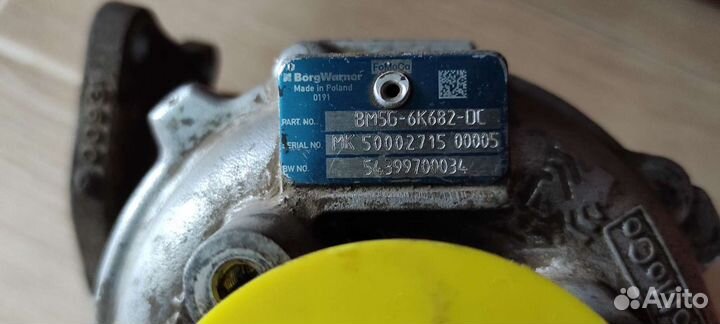 Турбина Borgwarner 5439 998 0123, Ford 1745651