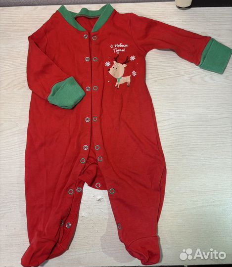Новогодний комбинезон для малыша 62