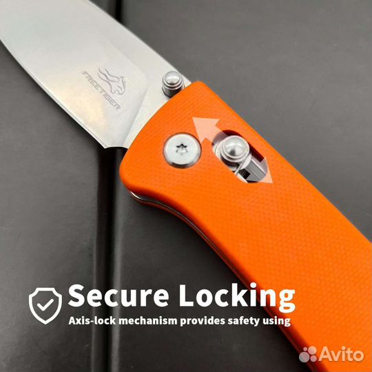 Нож складной Freetiger D2 G10 Green Orange new