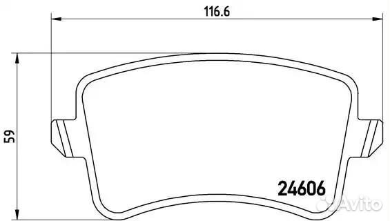 Колодки тормозные дисковые перед
