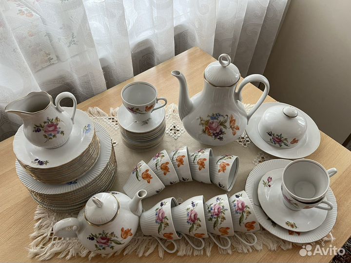 Сервиз чайно-кофейный гдр Henneberg Porzellan 1777