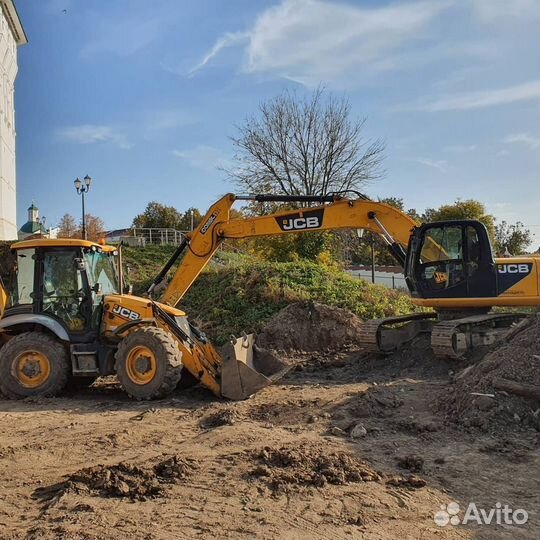 Аренда экскаватор погрузчик JCB гусеничный