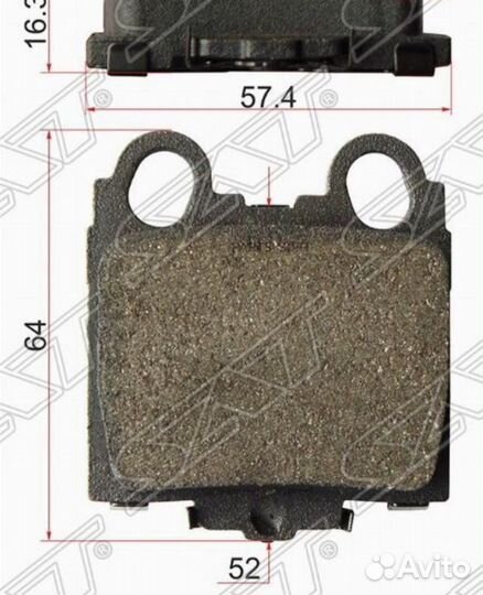 SAT ST-04466-30130 Колодки тормозные зад toyota ma