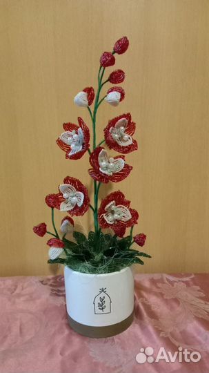 Цветы из бисера