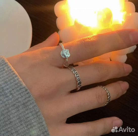 Кольцо серебряное